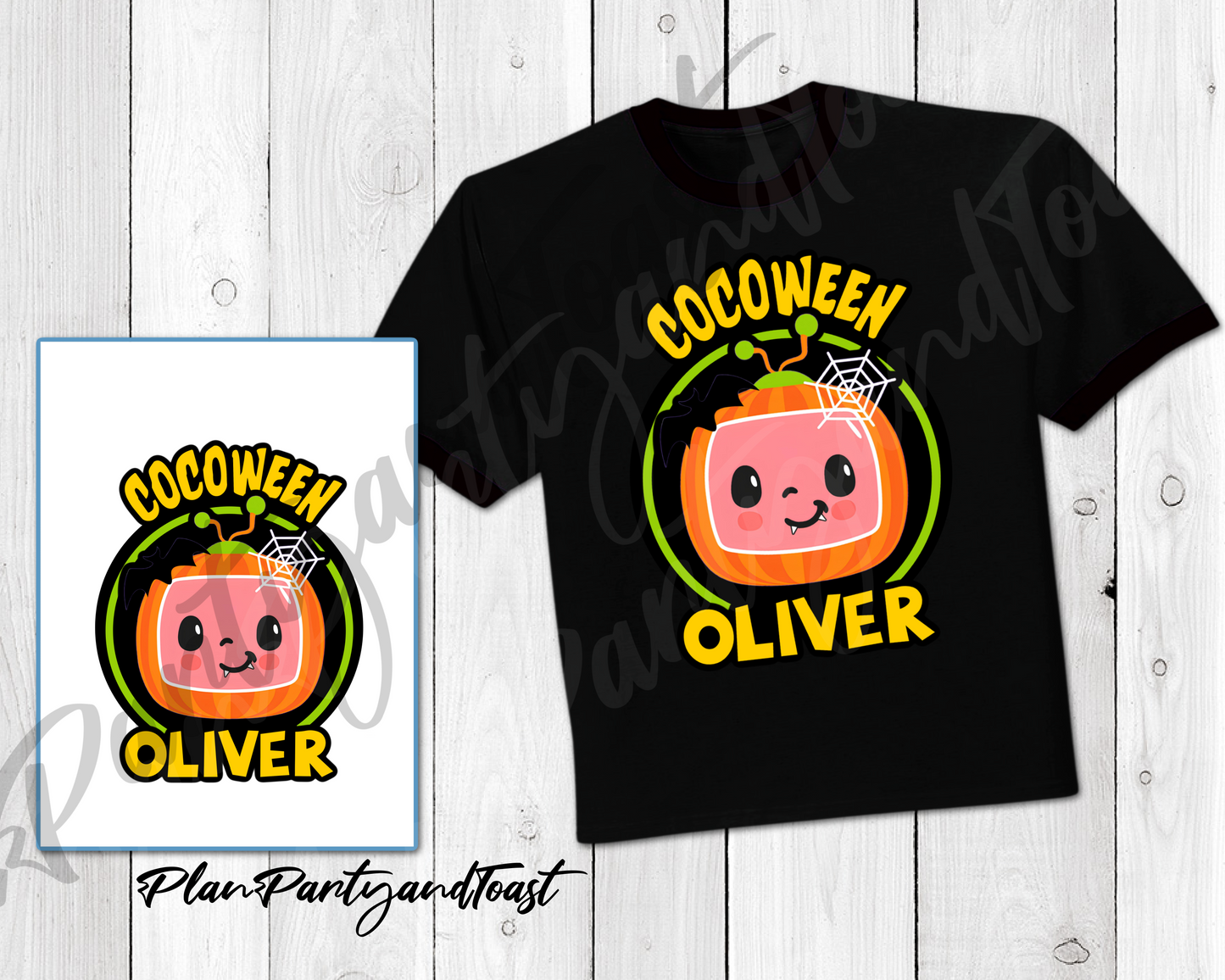 Cocomelon Halloween T-shirt Digital Iron-On Design