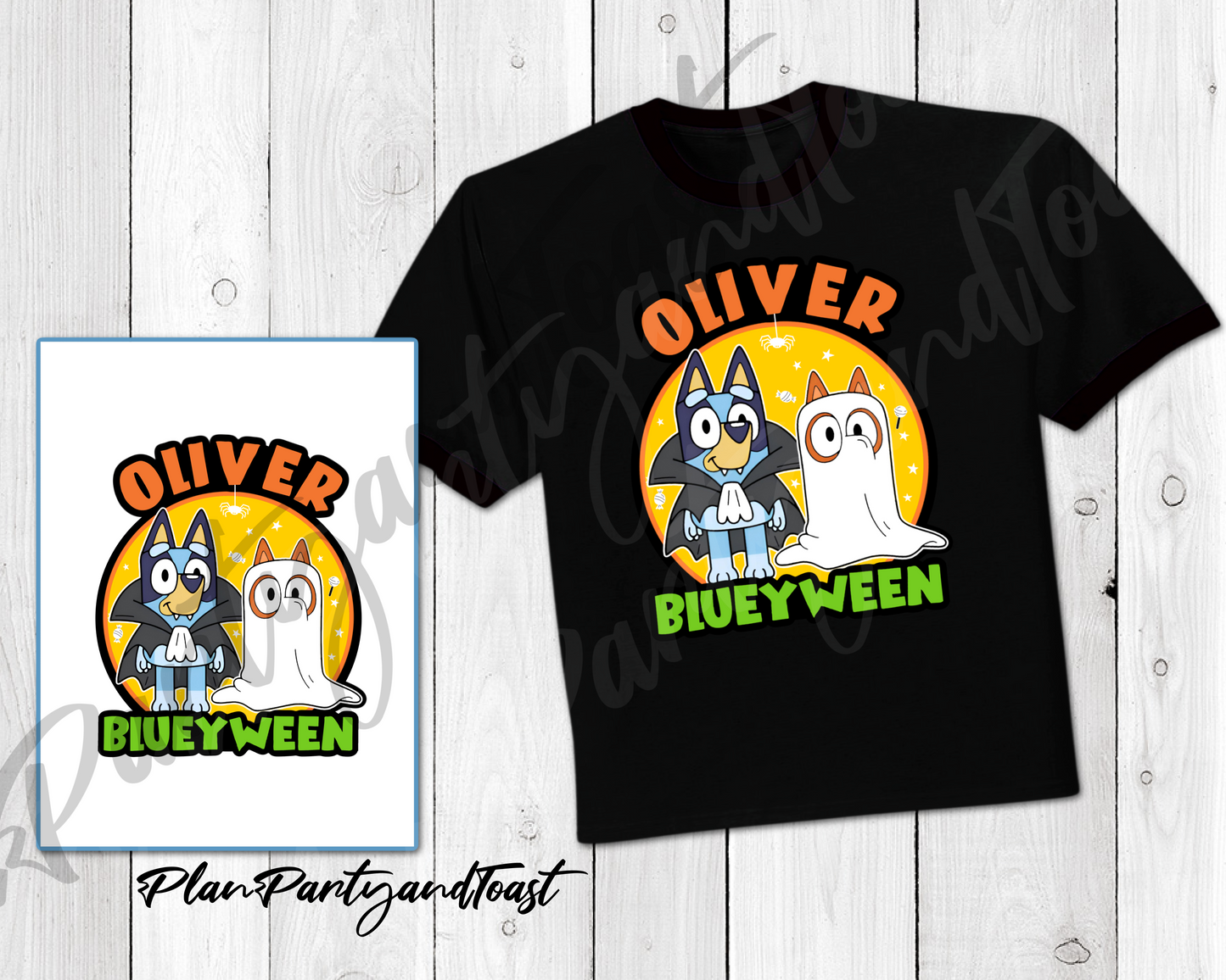 Bluey Halloween t-shirt digital design