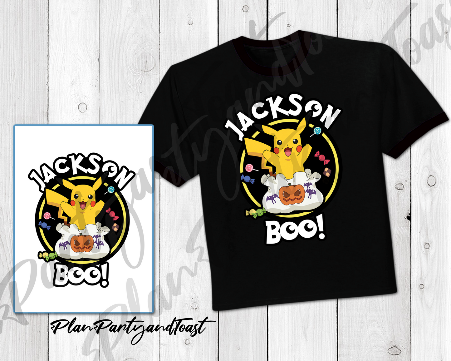 Halloween Pokémon Digital Iron-On Design
