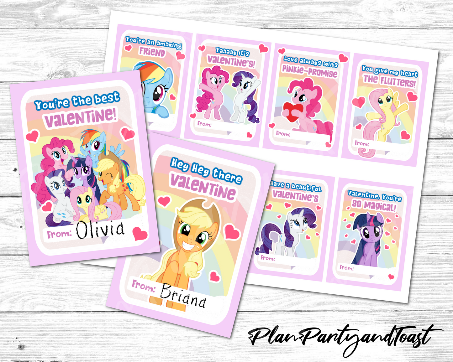 My Little Pony Valentine's Day Cards