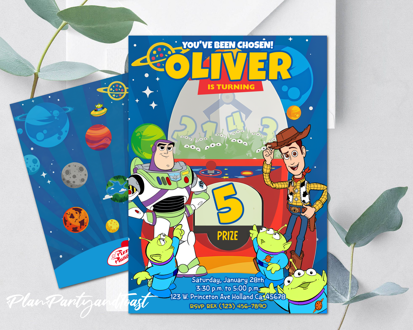 Toy Story birthday invitation You've been chosen!
