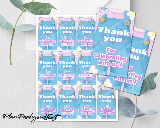 Ms Rachel birthday Thank You Tags