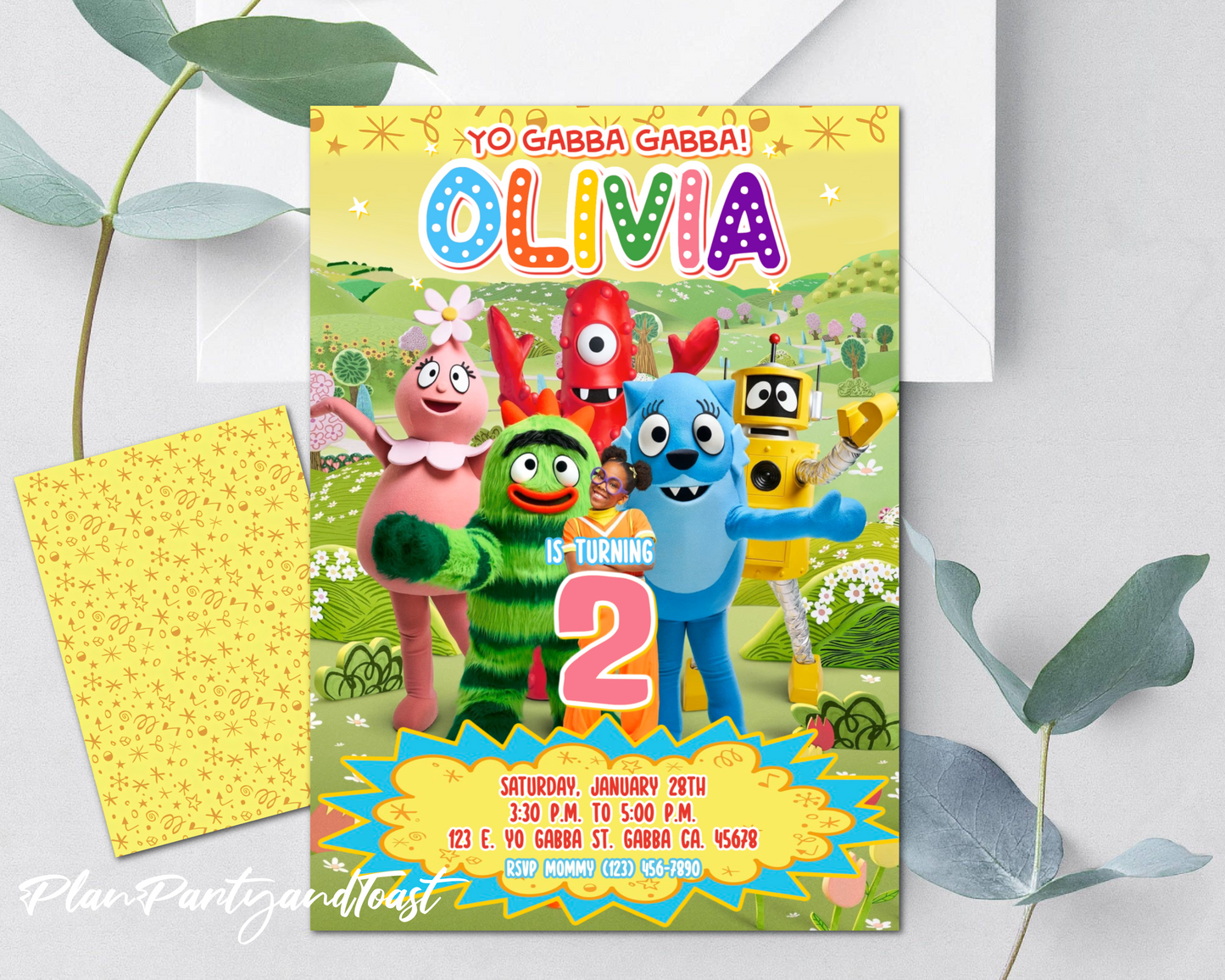 Invito di compleanno di Chuck E Cheese