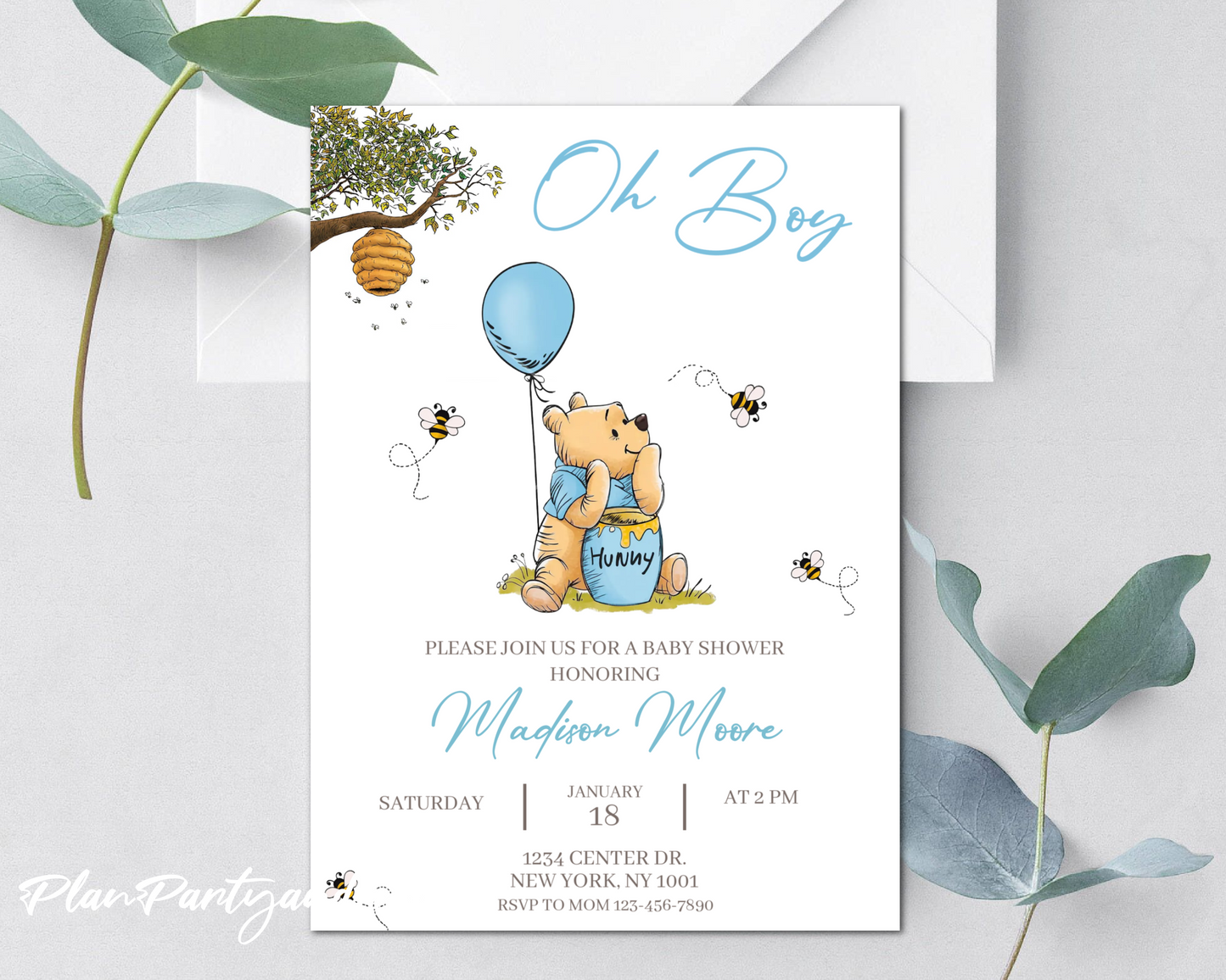 Winnie The Pooh Baby Shower invitation!
