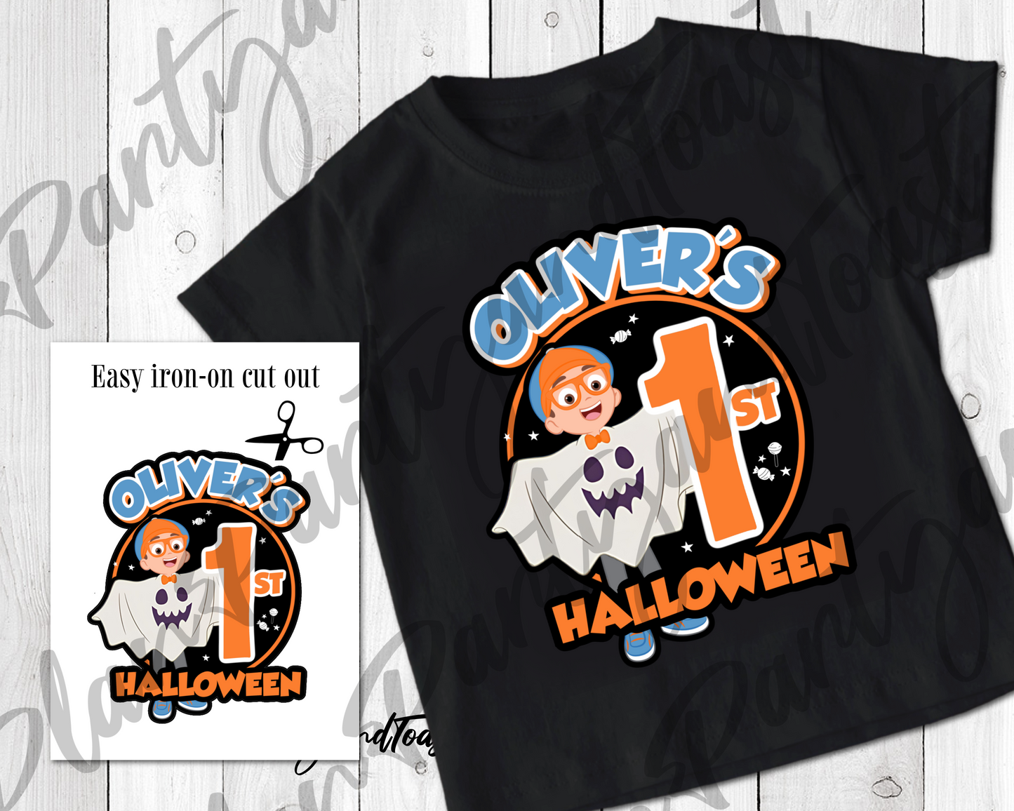Blippi My 1st Halloween T-shirt Digital Iron-On Design