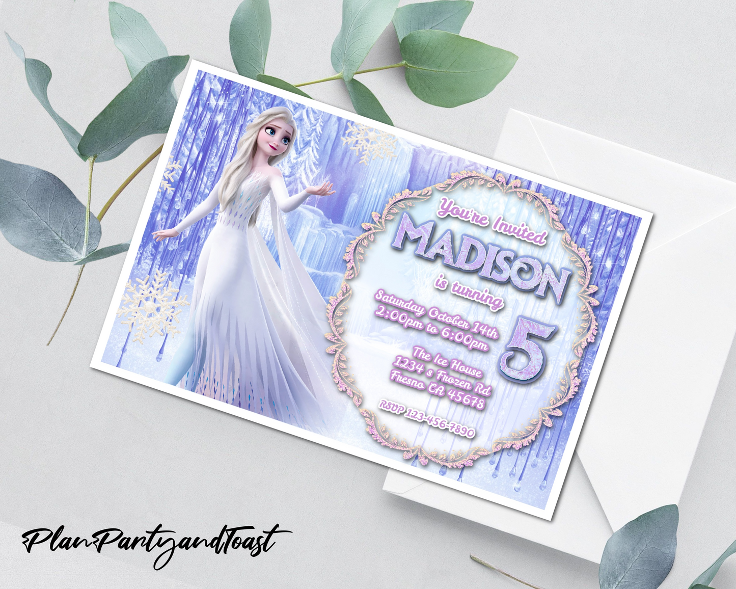Frozen birthday invitation
