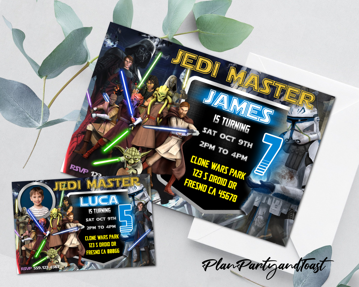 Star Wars birthday invitation