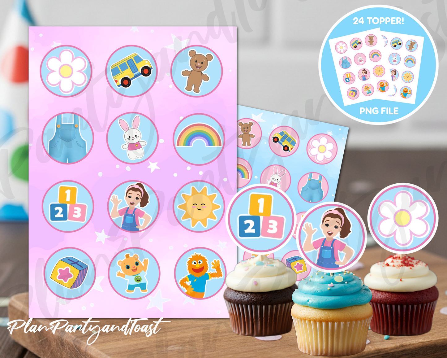 Ms Rachal cupcake toppers