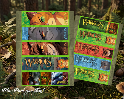 Warriors Cats Party Bookmarks