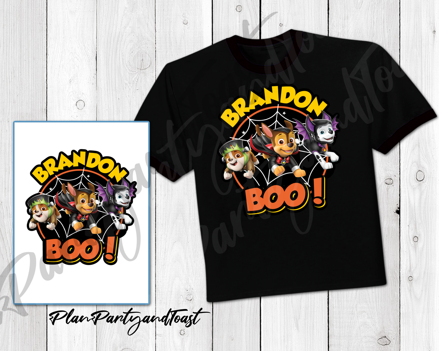 Paw Patrol Halloween t-shirt digital design