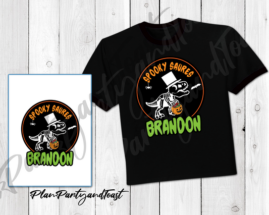 Dinosaur Halloween t-shirt digital design