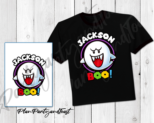 Super Mario Ghost Halloween t-shirt digital design