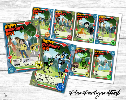 Wild Kratts Valentine's Day Cards