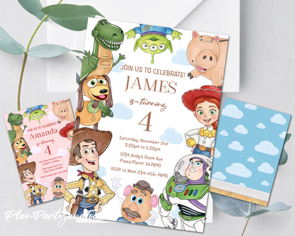 Toy Story birthday invitation