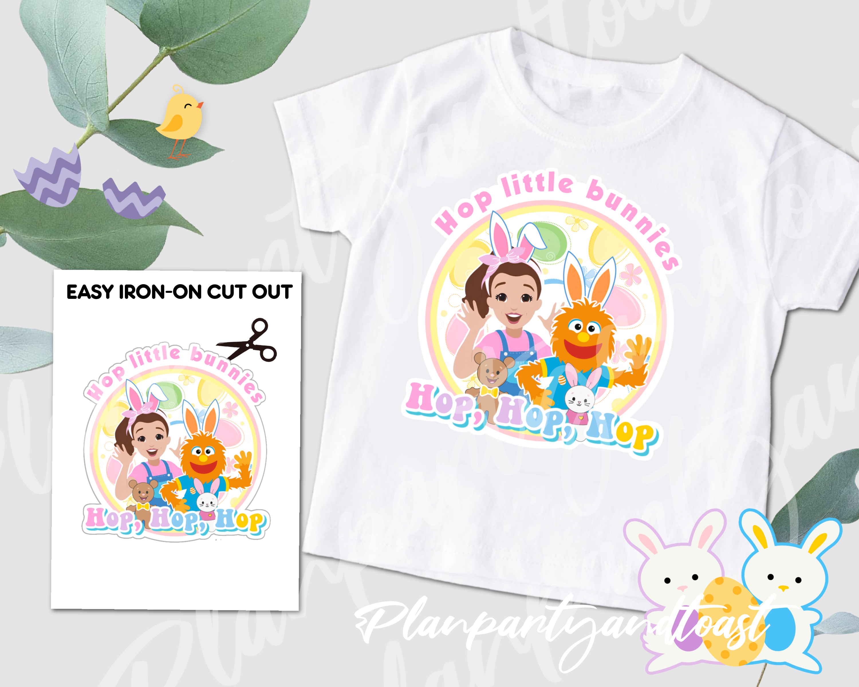 Rachel Rocks Easter Ms Rachel Easter Hop Little Bunnies Digital Iron-On Design – Plan Party ...