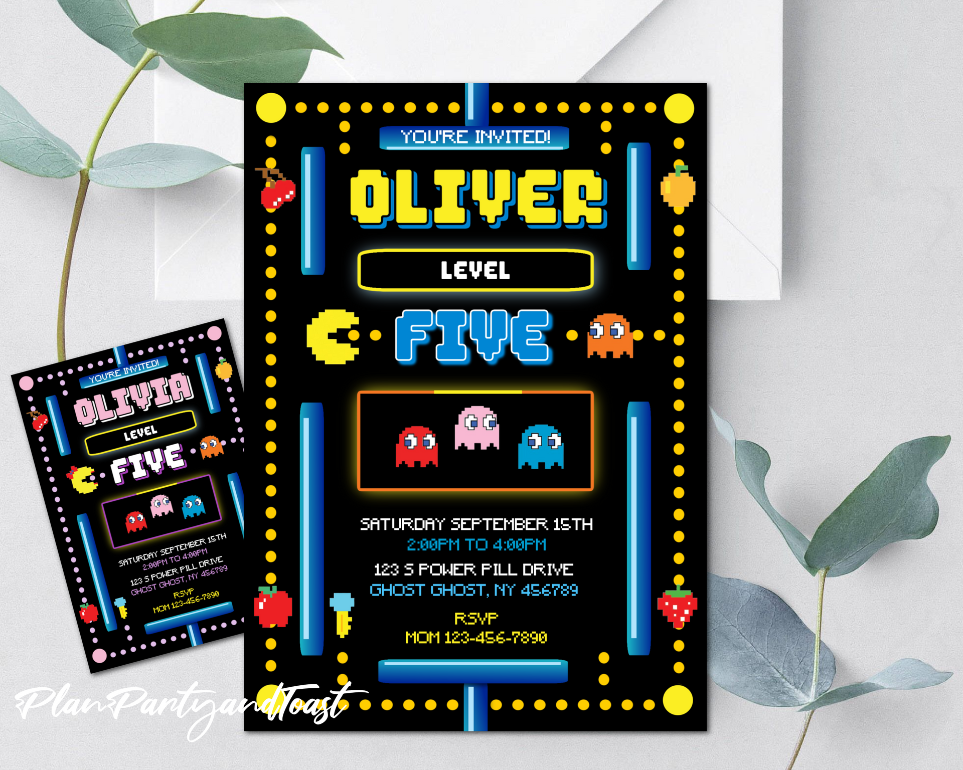 Free Printable Pac Man Birthday Invitations Free Printable Pac Man Birthday Invitations