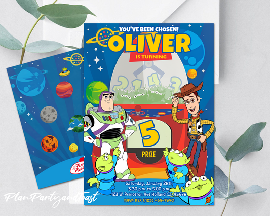 Toy Story birthday invitation You've been chosen!