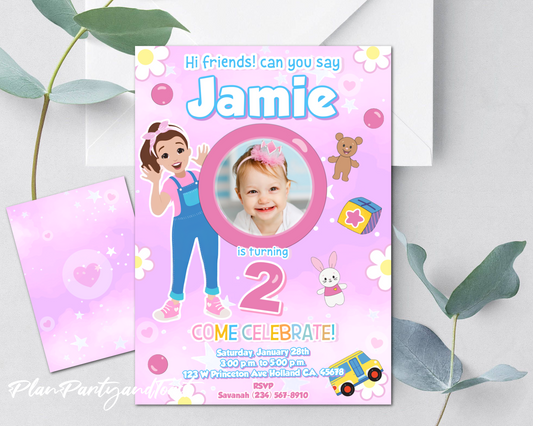 Ms. Rachel birthday invitation fun!