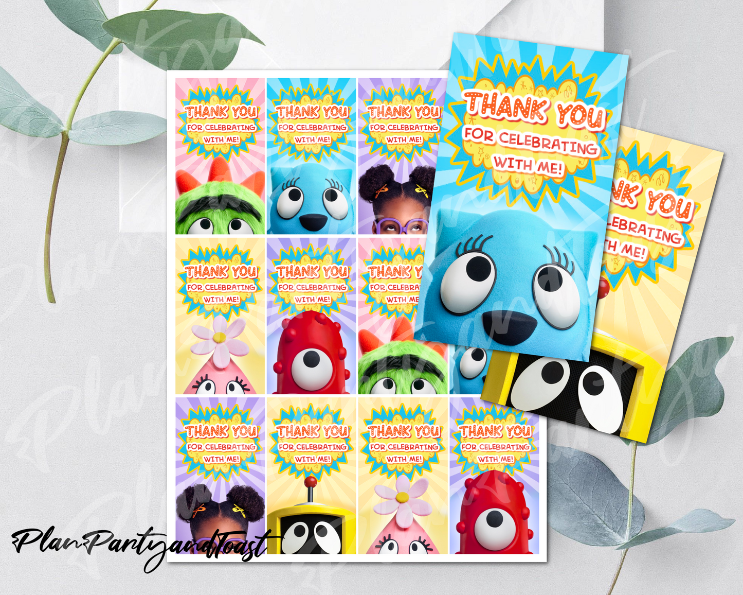 Yo Gabba Gabbaland birthday invitation bundle