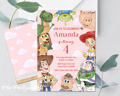 Toy Story birthday invitation