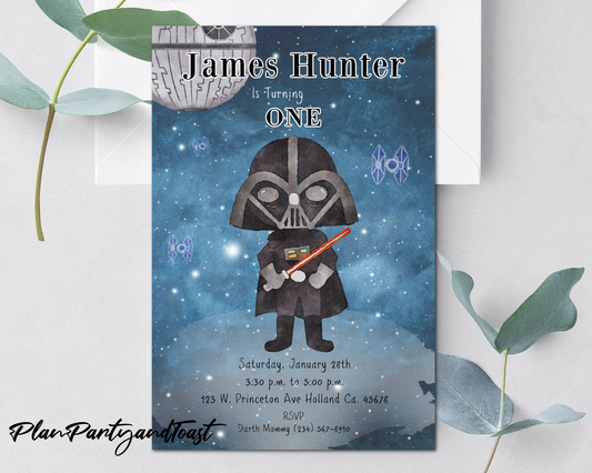 Star Wars birthday invitation