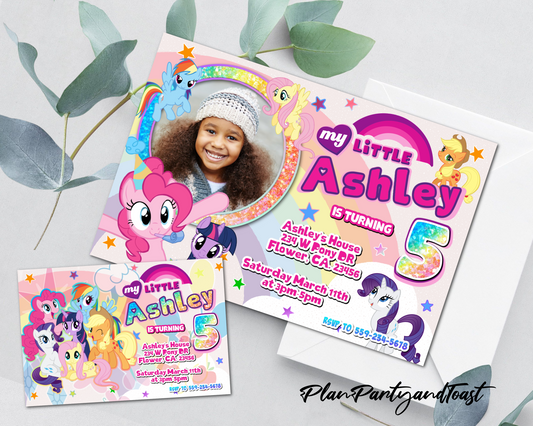 Invito di compleanno di My Little Pony