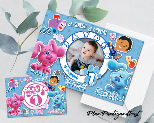 Blue's Clues birthday invitation