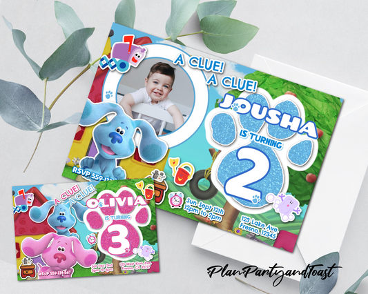 Blues Clues birthday invitation