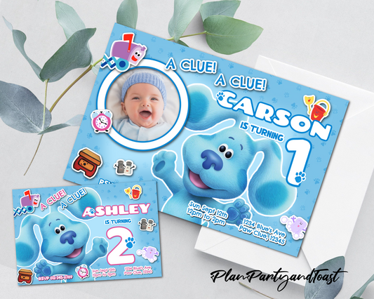 Blue's Clues birthday invitation