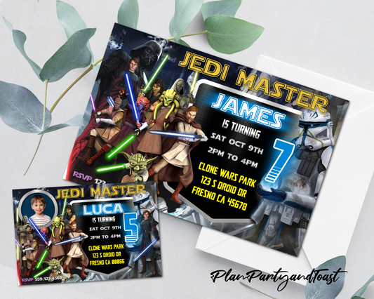 Star Wars birthday invitation