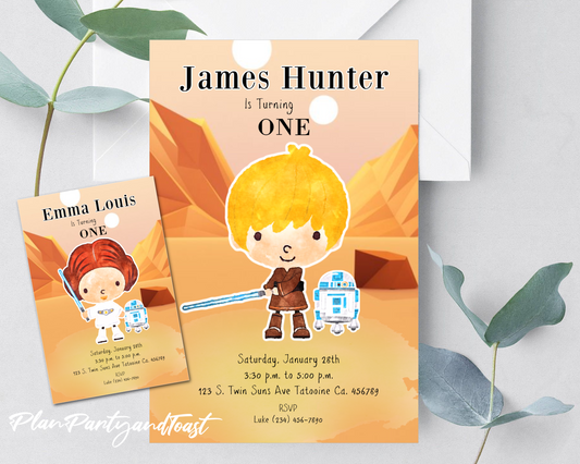 Star Wars birthday invitation