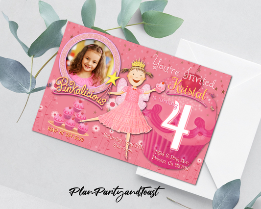 Invito di compleanno Pinkalicious