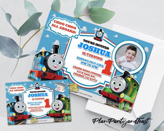 Invitación de cumpleaños de Thomas el tren