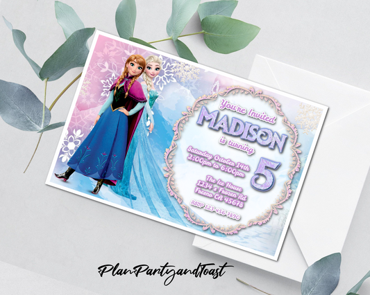 Invito compleanno Frozen